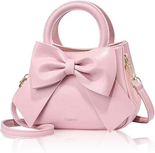 ショルダーバッグ レディース 斜めがけ ハンドバッグ 肩掛け リボン ミニサイズ